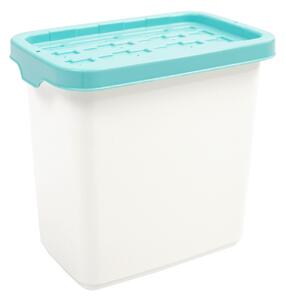 Doloni Tárolódoboz fedéllel 28x18,6x27,2 Fehér/Türkiz