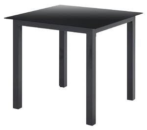 Milano kerti bútor 5 darabos, asztallal és 4 székkel, sötétszürke