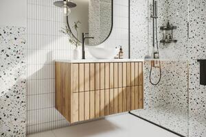 Mylife firy fürdőszoba szekrény arany tölgy 80cm