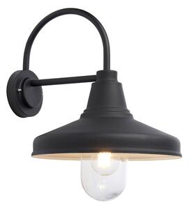 Endon loft skandináv kültéri fali lámpa farmhouse fekete átlátszó end95899 IP44