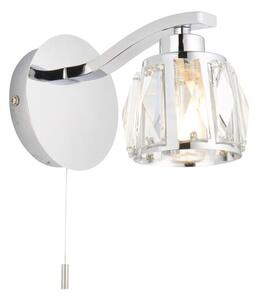 Endon glamour fali lámpa ria króm átlátszó end96135 IP44