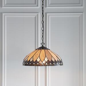Endon klasszikus tiffany függeszték brooklyn sötétbarna sokszínű end63977