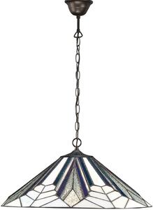 Endon klasszikus tiffany függeszték astoria sötétbarna sokszínű end63938