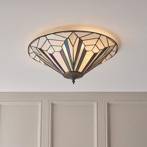 Endon klasszikus tiffany mennyezeti lámpa astoria sötétbarna sokszínű end63935