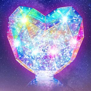 PRISMIC™ 3D Puzzle LED lámpa - Álló szív (APU-R-PM-1627)