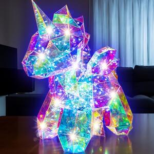 PRISMIC™ 3D Puzzle LED lámpa - Unikornis (APU-R-PM-1573)