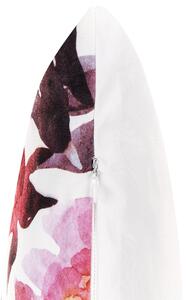 Fehér és rózsaszín kültéri díszpárna kétdarabos szettben 40 x 60 cm LANROSSO