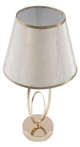 Flush fehér asztali lámpa aranyszínű lámpatesttel - Mauro Ferretti