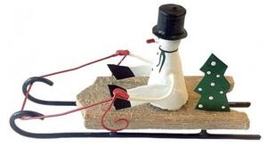 Snowman on Sled karácsonyi dekoráció - G-Bork