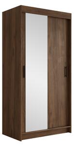 Gardróbszekrény Closico Populus V, Laminált forgácslap, 200x120x58cm, Dió