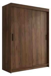 Gardróbszekrény Closico Populus VII, Laminált forgácslap, 200x150x58cm, Dió