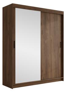 Gardróbszekrény Closico Populus XI, Laminált forgácslap, 215x180x58cm, Dió