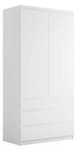 Gardróbszekrény Comfivo Structor, Laminált forgácslap, 202x100x52cm, Fehér