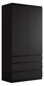 Gardróbszekrény Comfivo Structor, Laminált forgácslap, 202x100x52cm, Fekete