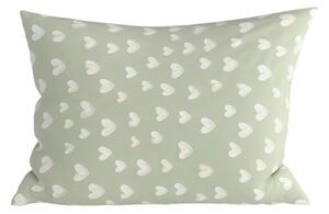 Mikroszálas párnahuzat STARS HEARTS 50x70 cm, zöld