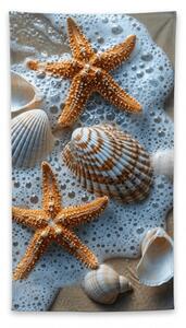 Gyorsan száradó strand fürdőlepedő SEA STARS színes 70 x 140 cm, 100% mikroszál