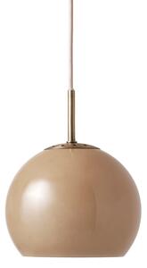 Függőlámpa FRANDSEN, Ball, dimmable, Barna / Rozsdabarna, Étkező, Üveg