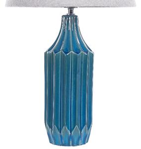 Kék kerámia asztali lámpa 56 cm ABAVA