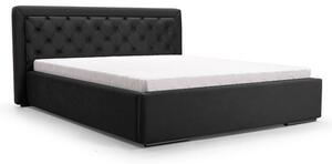 Madera ágy 160x200 cm Fekete