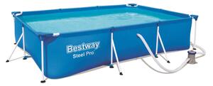 Bestway Steel Pro 300x201x66cm, vízforgatóval, szűrőbetéttel, fémvázas, négyszögletű