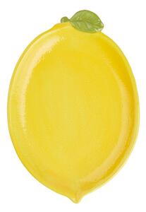 LEMON dekor tál 20 cm citrom