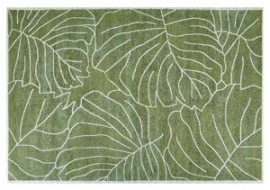 Zöld pamutszőnyeg 140 x 200 cm SARMIN