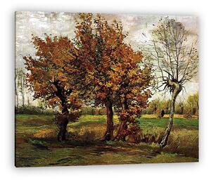 Vincent Van Gogh: Őszi tájkép négy fával (1885) (vászonkép)