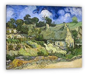 Vincent Van Gogh: Nádfedeles házikó Cordeville-ben (vászonkép)