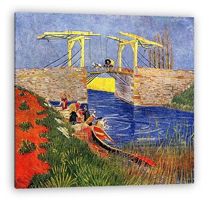 Vincent Van Gogh: Az arles-i Langlois-híd mosónőkkel (vászonkép)