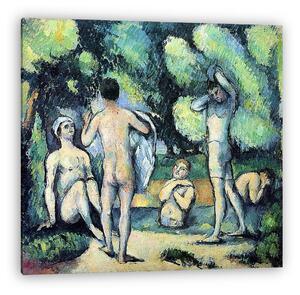 Paul Cézanne: Fürdőzők (vászonkép)