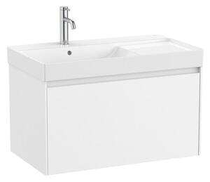 Fürdőszobaszekrény mosdóval Roca ONA 80x50,5x46 cm fehér mat ONA801ZBML