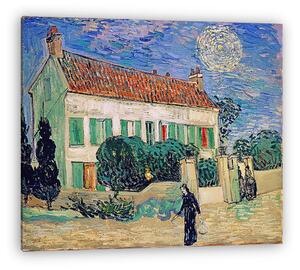 Vincent Van Gogh: Fehér ház este (vászonkép)