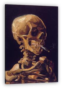 Vincent Van Gogh: Csontváz égő cigarettával (vászonkép)