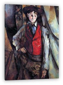 Paul Cézanne: Fiú vörös mellényben, 1888-1890 (vászonkép)