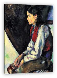 Paul Cézanne: Fiú vörös mellényben, 1888-1890 (vászonkép)