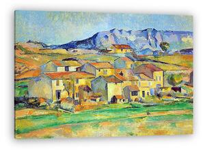 Paul Cézanne: A Sainte- Victoire hegy, Gardenne környékéről nézve (vászonkép)
