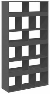 VidaXL Fa Térelválasztó Könyvespolc - Fekete - 100x33x187,5cm