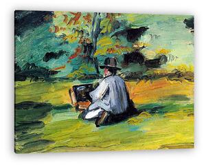 Paul Cézanne: Festő munka közben (vászonkép)