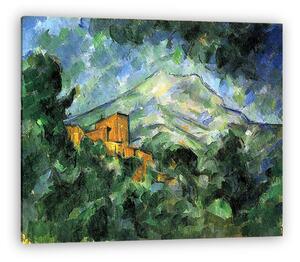 Paul Cézanne: A Sainte- Victoire hegy és Chate Noir (vászonkép)