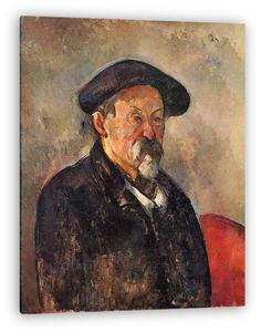 Paul Cézanne: Cézanne, önarckép svájcisapkával (vászonkép)