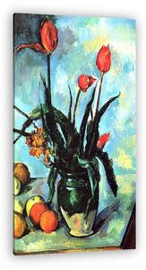 Paul Cézanne: Csendélet tulipánokkal (vászonkép)