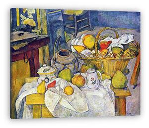 Paul Cézanne: Csendélet gyümölcskosárral (vászonkép)