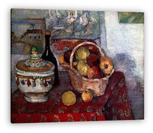 Paul Cézanne: Csendélet levesestállal (vászonkép)