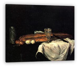 Paul Cézanne: Csendélet kenyérrel és tojással (vászonkép)