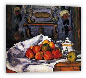 Paul Cézanne: Csendélet almástállal (vászonkép)