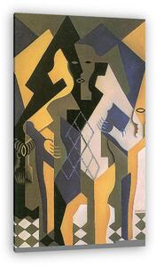 Juan Gris: Harlekin asztallal (vászonkép)