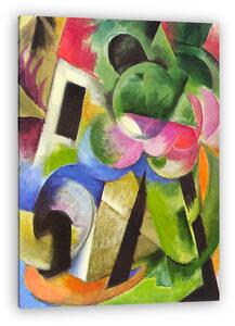 Franz Marc: Ház fákkal (vászonkép)