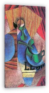 Juan Gris: Pohár, csésze és újságpapír (vászonkép)