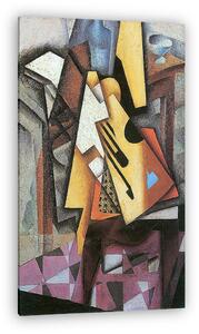 Juan Gris: Gitár és szék (vászonkép)