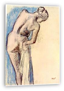 Edgar Degas: Nő fürdés után (vászonkép)